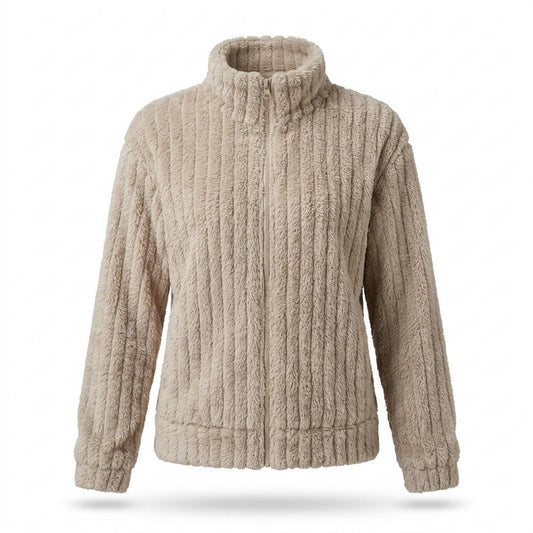 Gentleman Code - Datus | Gerippt Flauschig Jacke Damen
