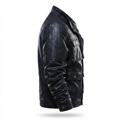 Gentleman Code - Nokar | Gesteppt Genarbt Lederjacke Herren