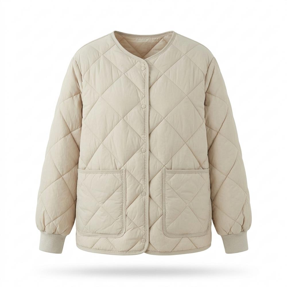 Gentleman Code - Yaged | Gesteppt Kragenlos Jacke Damen