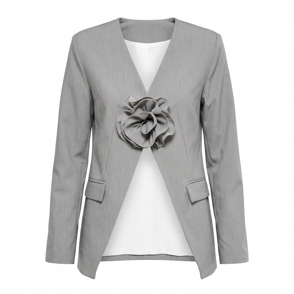 Gentleman Code - Keles | Kragenloser Plissierter Anzug Damen