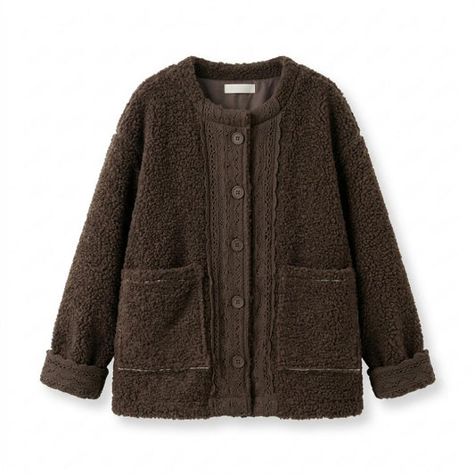 Nobleman Code - Lubok | Strukturiert Kragenlos Jacke Damen