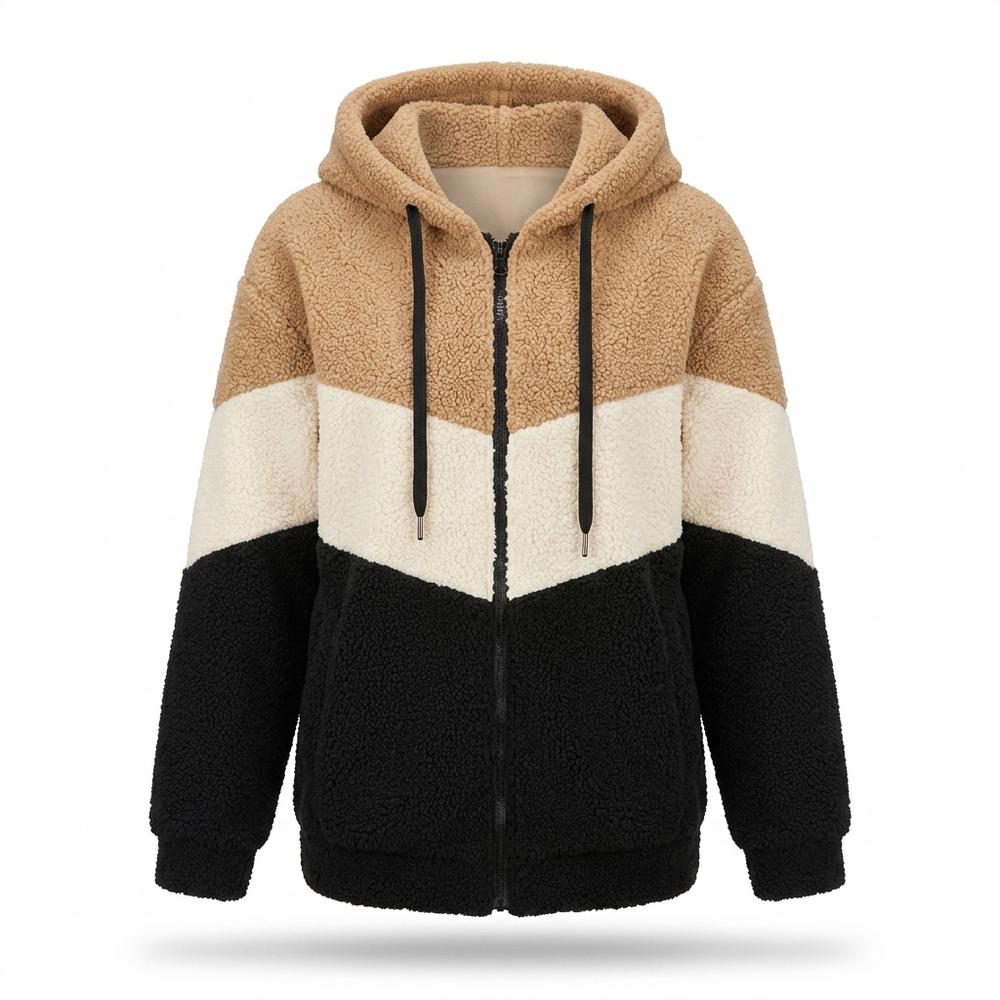 Nobleman Code - Sutur | Gefütterte Mehrfarbige Jacke Damen