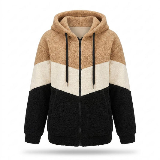 Nobleman Code - Sutur | Gefütterte Mehrfarbige Jacke Damen
