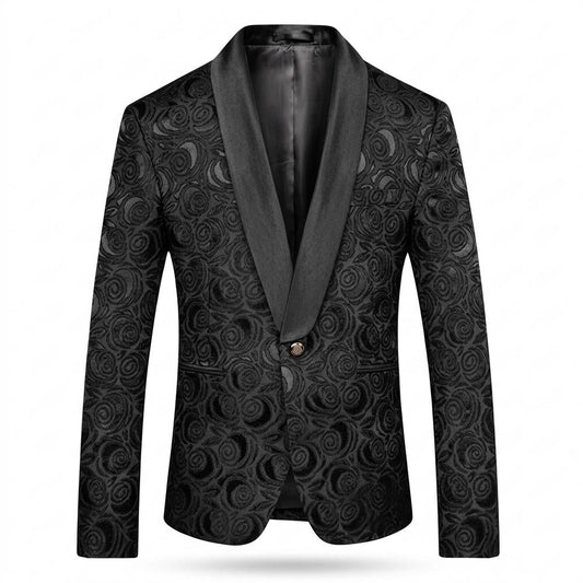 Nobleman Code - Ridas | Floral Schalkragen Anzug Herren