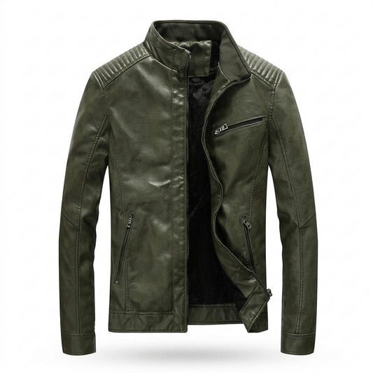 Nobleman Code - Simen | Gefüttert Gesteppt Lederjacke Herren