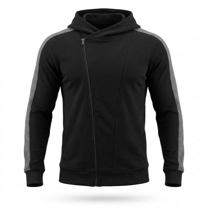 Gentleman Code - Miwet | Asymmetrisch Hochschließend Hoodie Herren