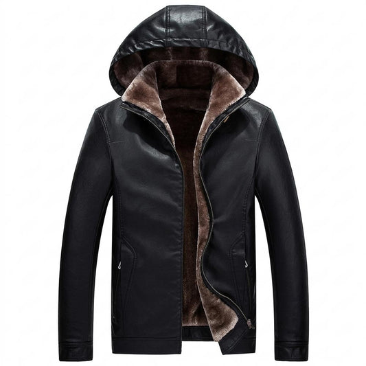 Nobleman Code - Timar | Gesteppte Gefütterte Lederjacke Herren
