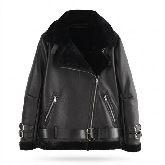 Nobleman Code - Vuwit | Gefüttert Asymmetrisch Lederjacke Unisex