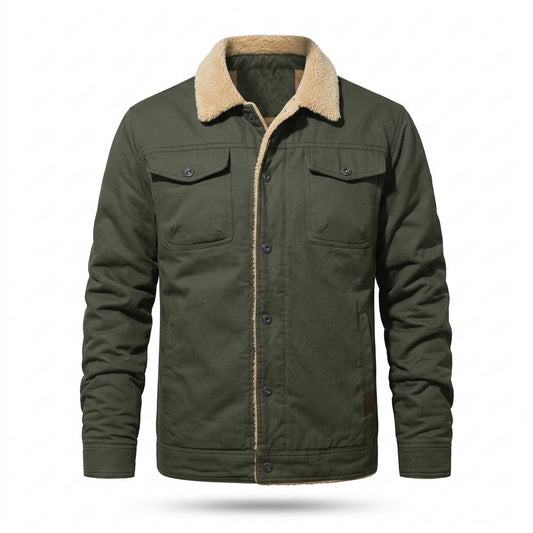 Gentleman Code - Lemed | Gefütterte Geknöpfte Jacke Herren
