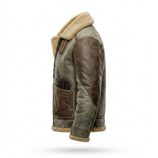 Nobleman Code - Kelin | Gefüttert Robust Lederjacke Herren
