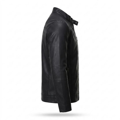 Gentleman Code - Yazad | Gefüttert Tailliert Lederjacke Herren