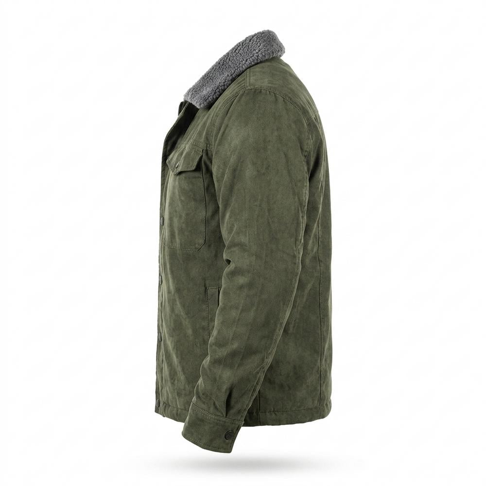 Nobleman Code - Duses | Gefütterte Veloursartige Wildleder-Jacke Herren