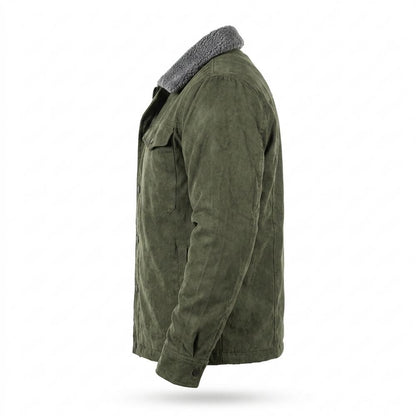 Nobleman Code - Duses | Gefütterte Veloursartige Wildleder-Jacke Herren