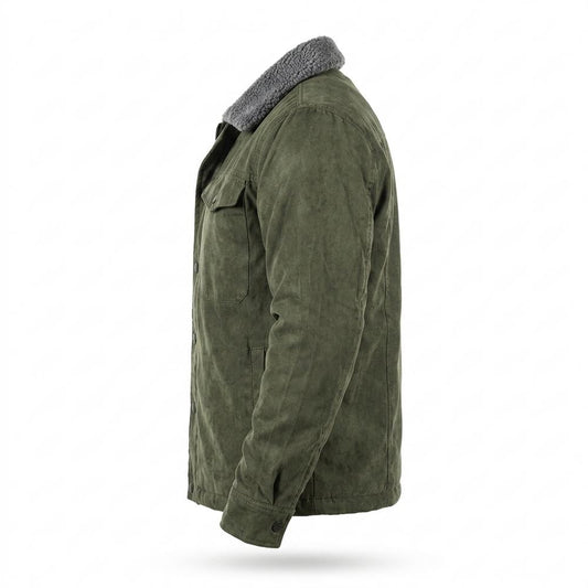 Gentleman Code - Duses | Gefütterte Veloursartige Wildleder-Jacke Herren