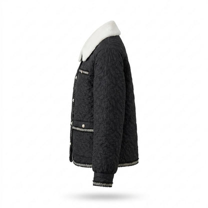 Nobleman Code - Renuv | Gesteppte Strukturierte Jacke Damen