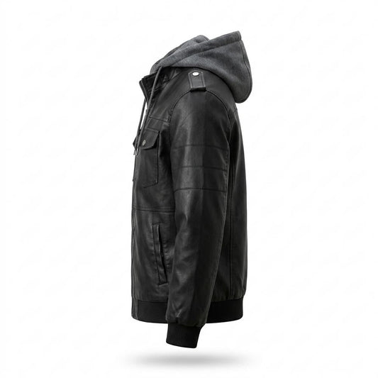 Nobleman Code - Dabol | Gefüttert Gesteppt Lederjacke Herren