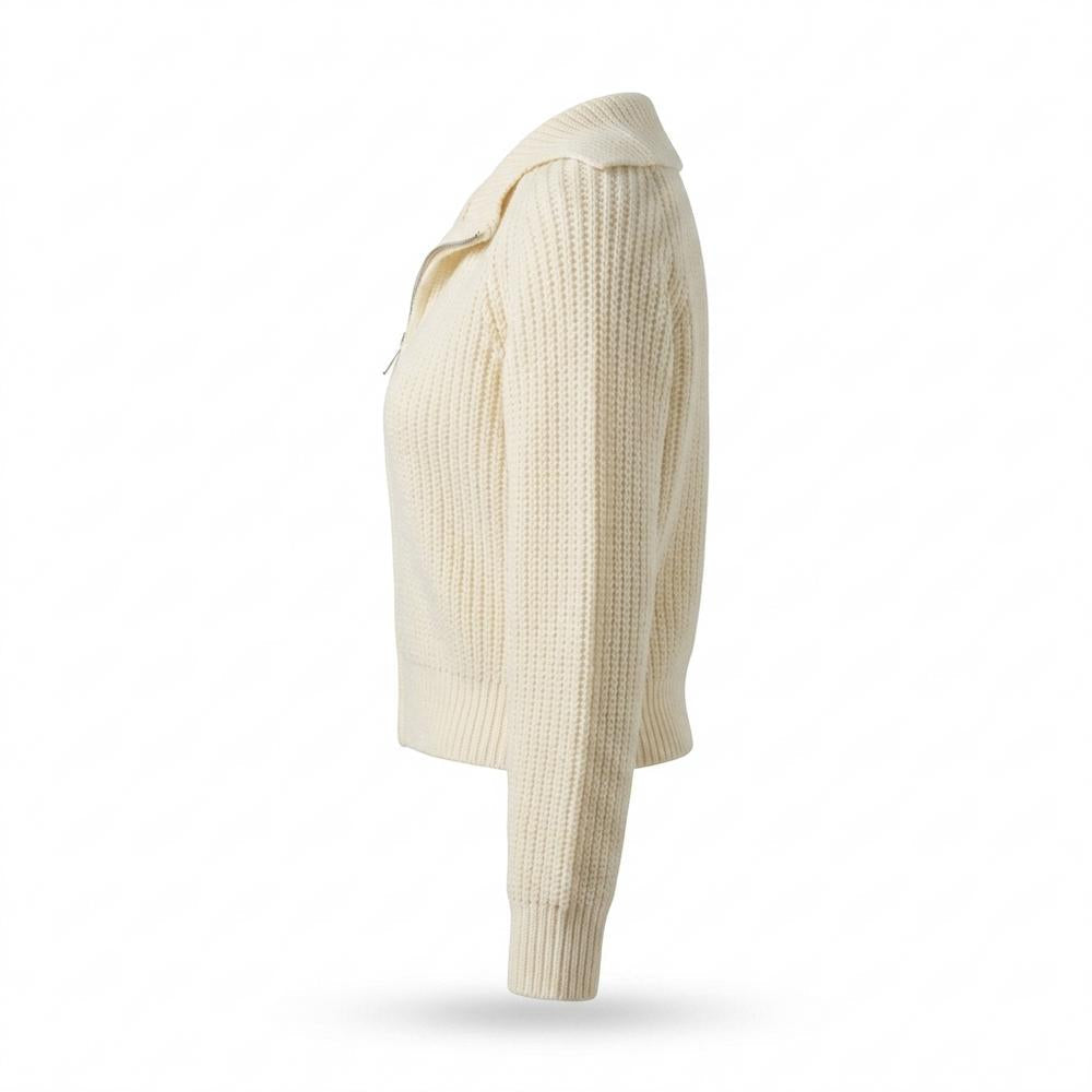 Nobleman Code - Camad | Strukturiert Taillenkurz Strickjacke Damen