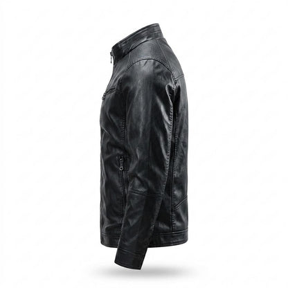 Gentleman Code - Lakot | Gefüttert Tailliert Lederjacke Herren