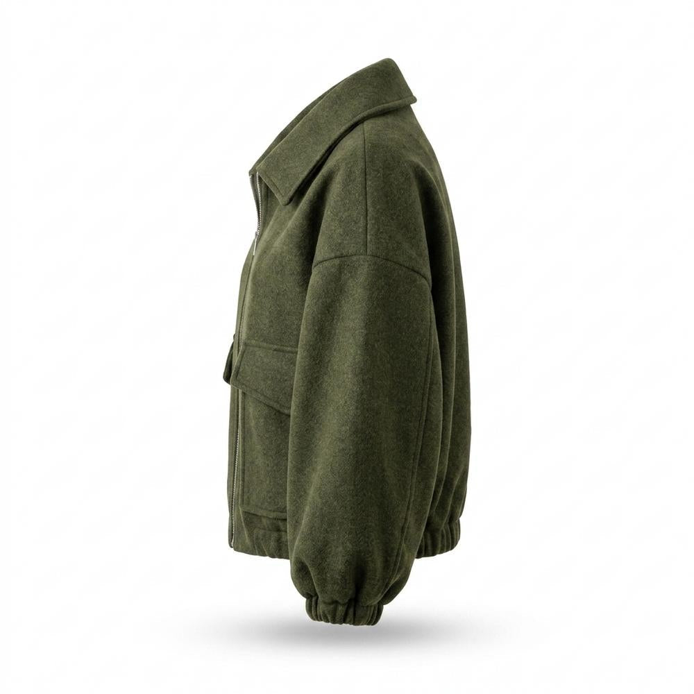 Gentleman Code - Yiwol | Reißverschluss Kurz Geschnittene Jacke Damen