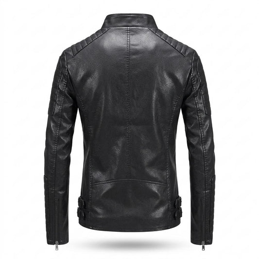 Nobleman Code - Yiwal | Asymmetrisch Gesteppt Lederjacke Herren