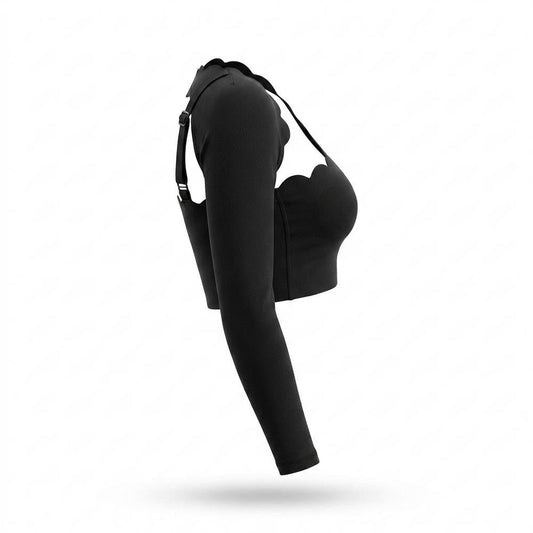Nobleman Code - Zinad | Asymmetrisches Figurbetontes Top Damen