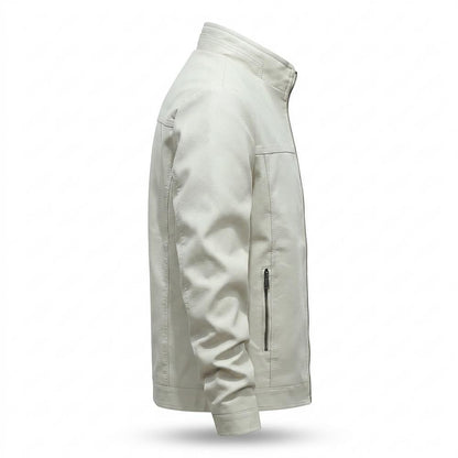 Nobleman Code - Ceped | Gefüttert Strukturiert Lederjacke Herren