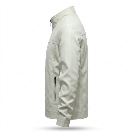 Nobleman Code - Mumik | Gefüttert Tailliert Lederjacke Herren