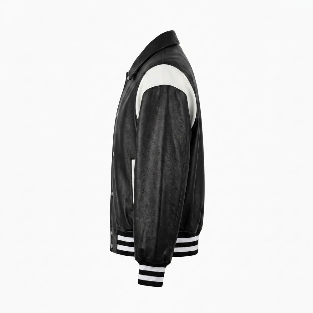 Gentleman Code - Nikal | Geknöpft Zweifarbig Lederjacke Unisex