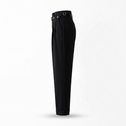 Gentleman Code - Yabur | Gegürtete Plissierte Hose Damen