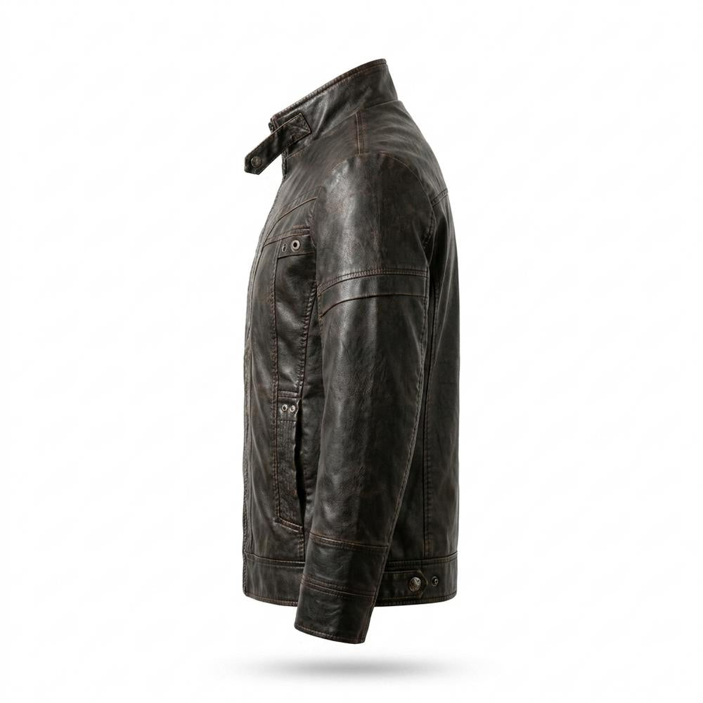 Gentleman Code - Lonim | Tailliert Gesteppt Lederjacke Herren