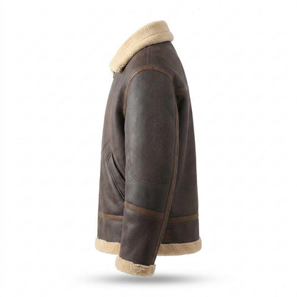 Nobleman Code - Kefud | Gefütterte Shearling Lederjacke Herren