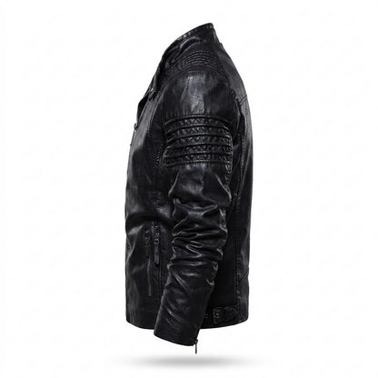 Gentleman Code - Terid | Gesteppt Gefüttert Lederjacke Herren
