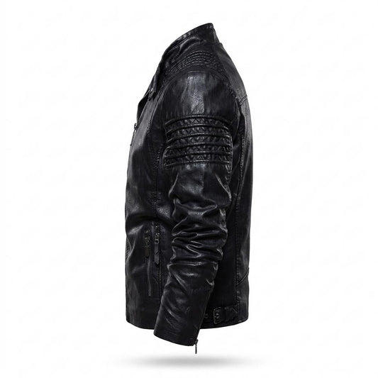 Nobleman Code - Terid | Gesteppt Gefüttert Lederjacke Herren
