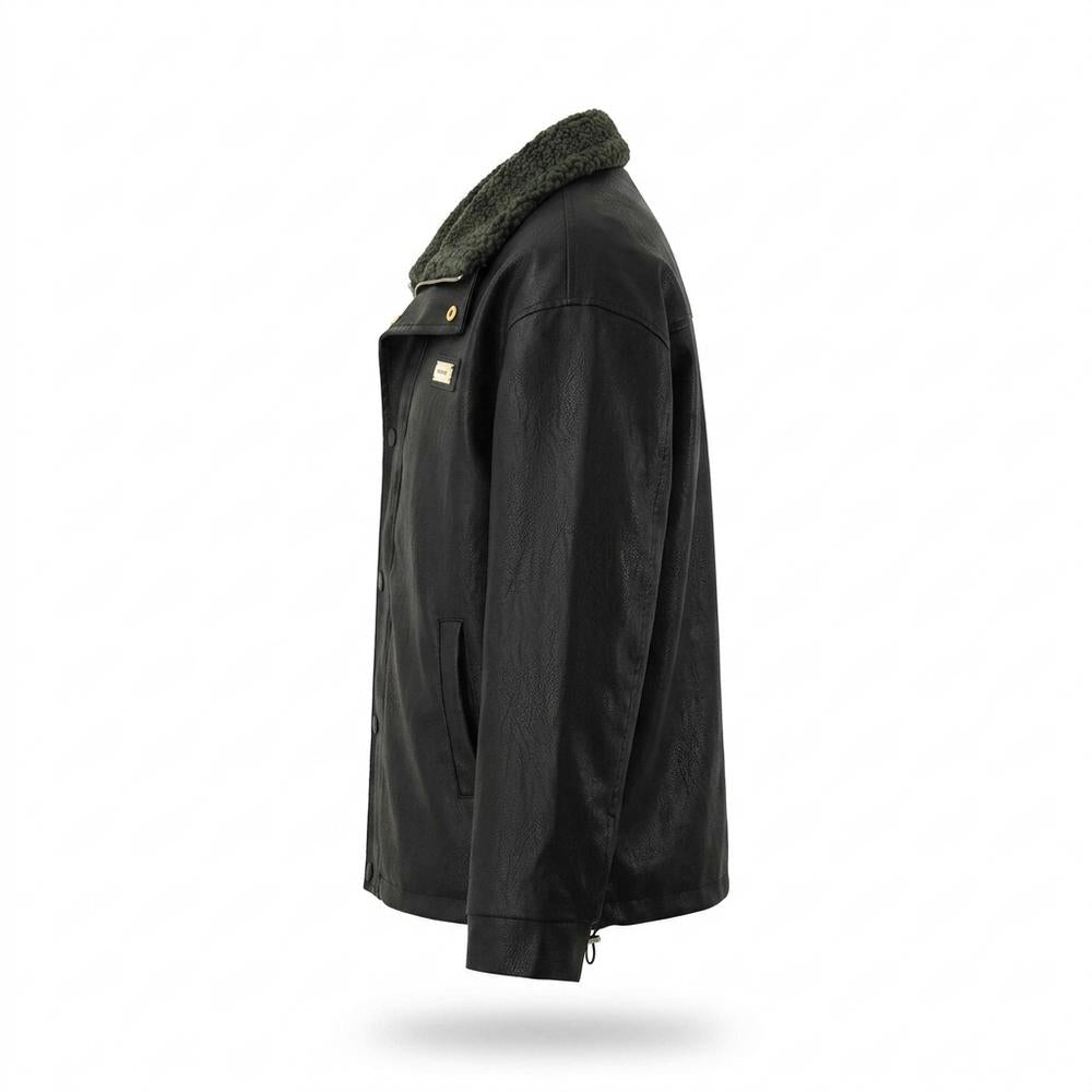 Gentleman Code - Revek | Gefütterte Lockere Lederjacke Unisex