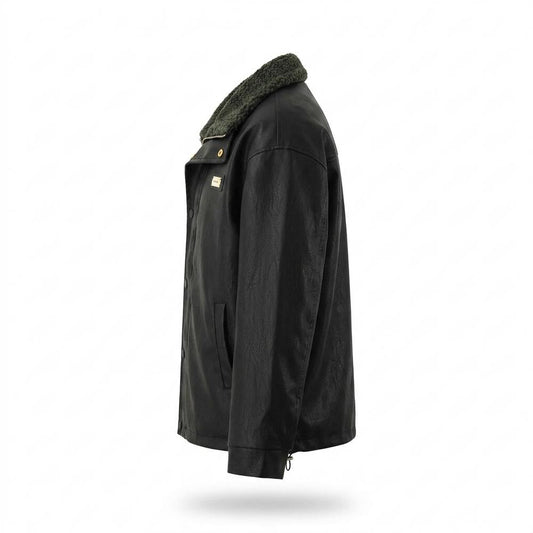 Nobleman Code - Revek | Gefütterte Lockere Lederjacke Unisex