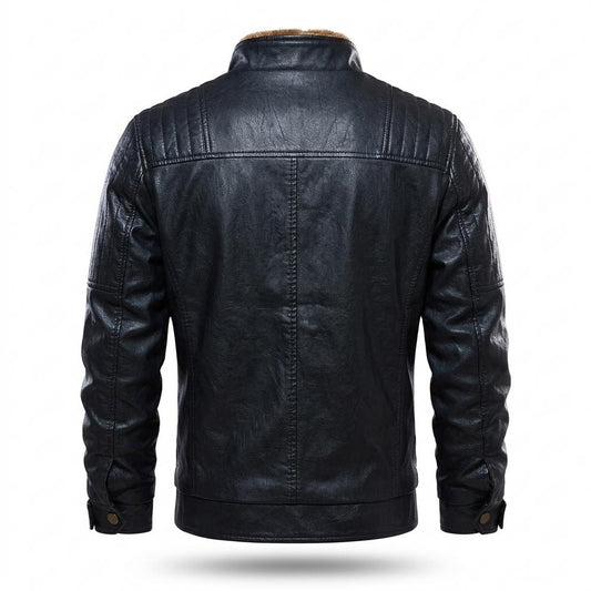 Nobleman Code - Nokar | Gesteppt Genarbt Lederjacke Herren