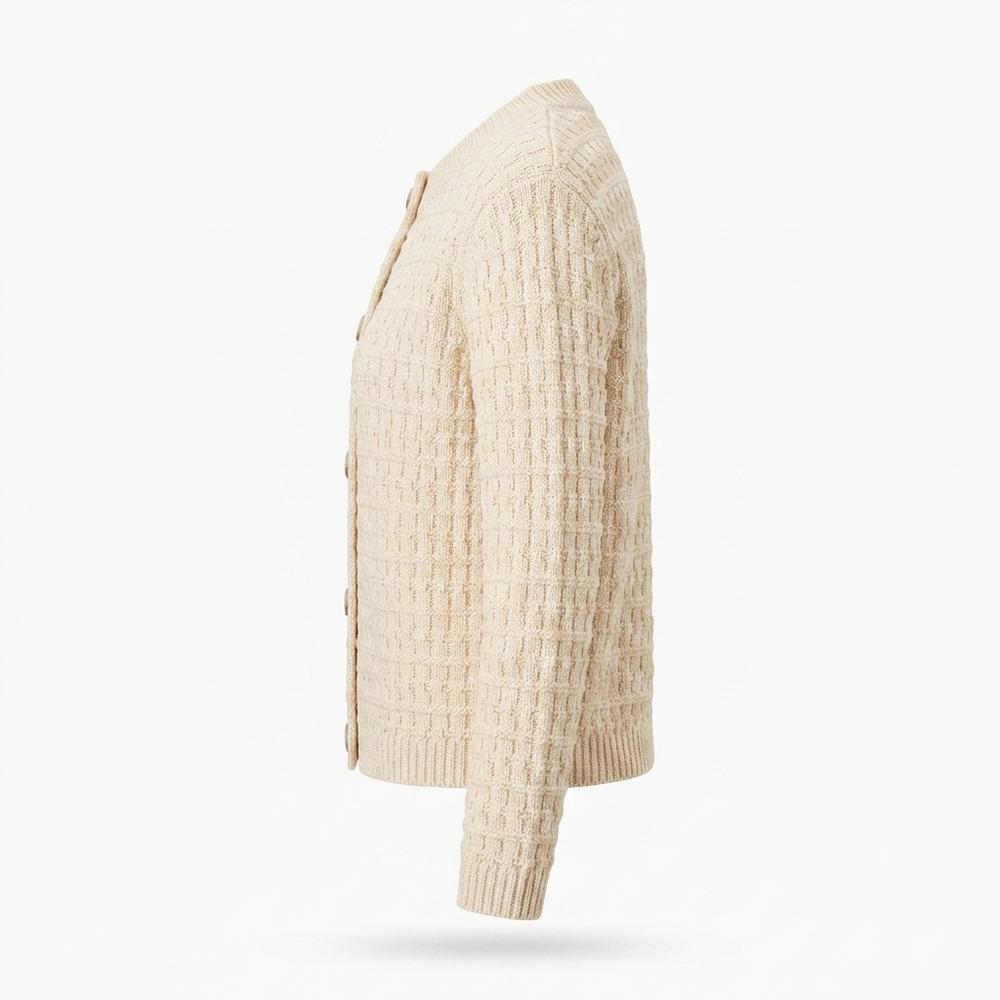 Gentleman Code - Eelun | Strukturiert Geknöpft Cardigan Damen