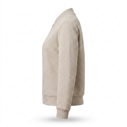 Nobleman Code - Yusad | Strukturiert Reißverschluss Jacke Damen