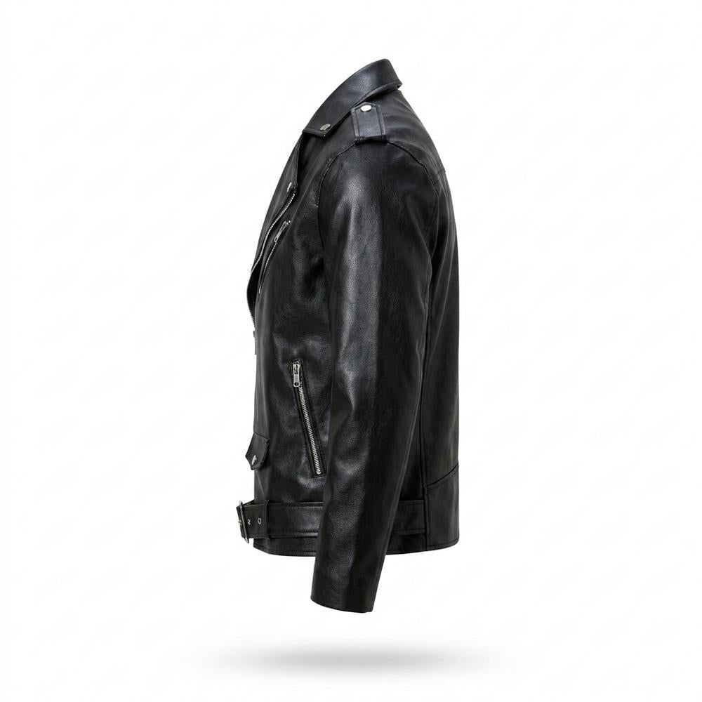 Gentleman Code - Vuren | Asymmetrisch Gegürtelt Lederjacke Unisex