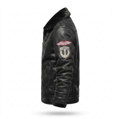 Gentleman Code - Sosir | Warm Gefüttert Lederjacke Herren