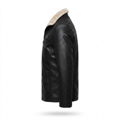 Gentleman Code - Eugor | Gefütterte Wärmende Lederjacke Herren