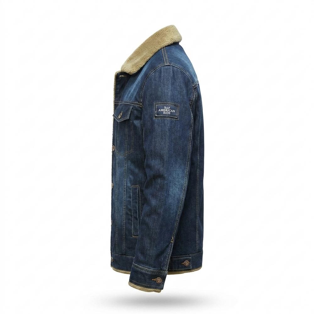Gentleman Code - Yufak | Gefütterte Jeans Jacke Herren