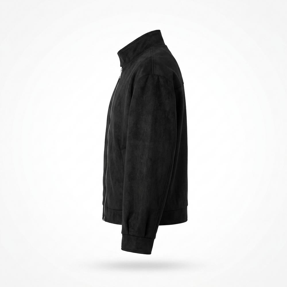 Nobleman Code - Sepil | Reißverschluss Velourartig Wildleder-Jacke Damen