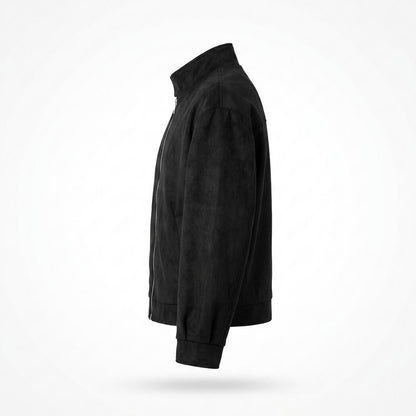 Nobleman Code - Sepil | Reißverschluss Velourartig Wildleder-Jacke Damen