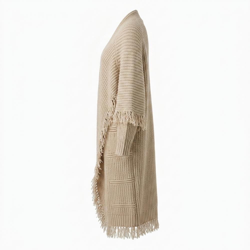 Nobleman Code - Augol | Langgeschnittener Grobstrick Cardigan Damen