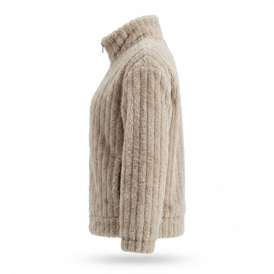 Gentleman Code - Datus | Gerippt Flauschig Jacke Damen