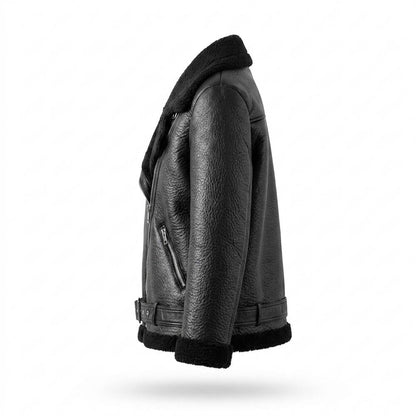 Nobleman Code - Yalin | Gefüttert Asymmetrisch Lederjacke Damen
