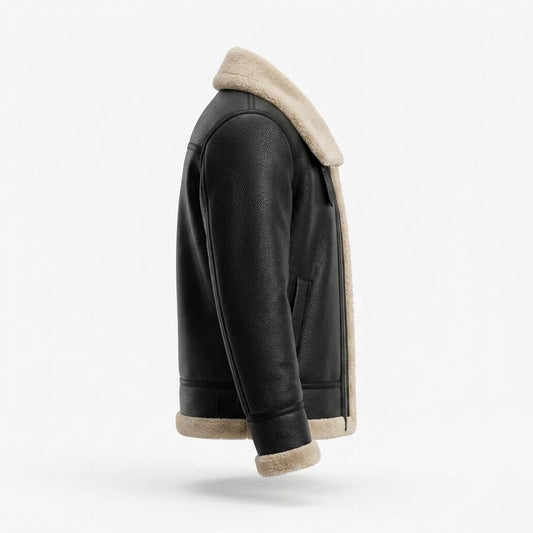 Nobleman Code - Yovet | Genarbte Gefütterte Lederjacke Herren