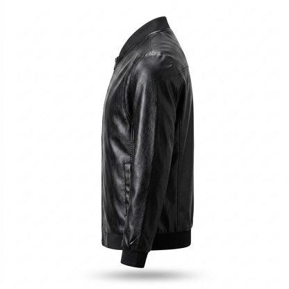 Gentleman Code - Nulul | Gerippt Genarbt Lederjacke Herren