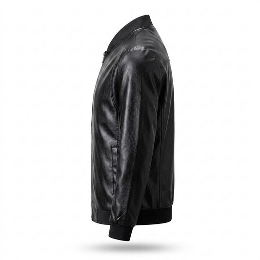 Nobleman Code - Nulul | Gerippt Genarbt Lederjacke Herren